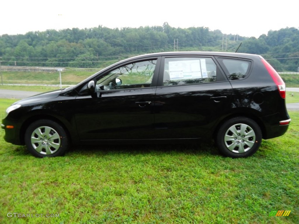 Black Noir Pearl 2012 Hyundai Elantra GLS Touring Exterior Photo #52544649