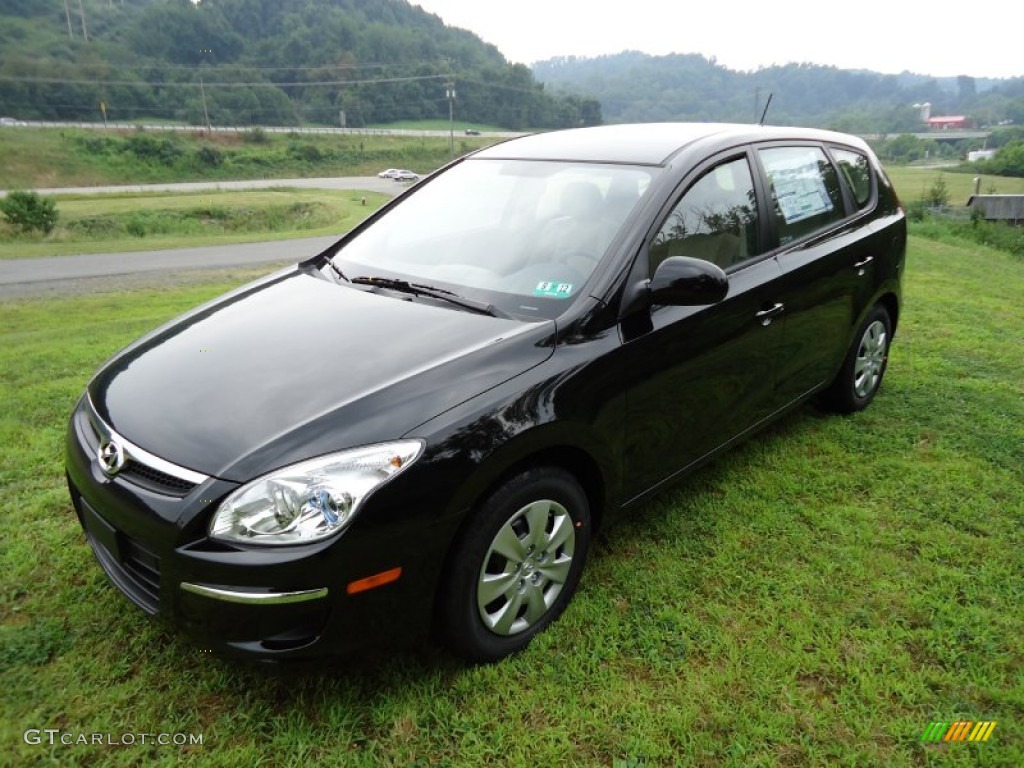 Black Noir Pearl 2012 Hyundai Elantra GLS Touring Exterior Photo #52544652