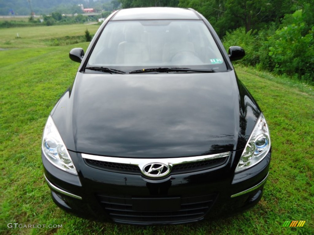 Black Noir Pearl 2012 Hyundai Elantra GLS Touring Exterior Photo #52544661