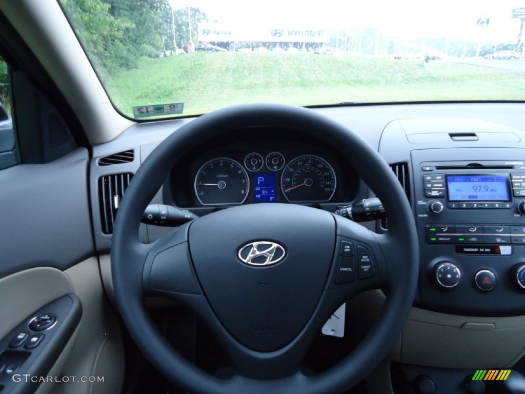 2012 Hyundai Elantra GLS Touring Beige Dashboard Photo #52544730