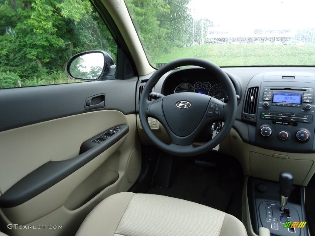 2012 Hyundai Elantra GLS Touring Beige Dashboard Photo #52544781