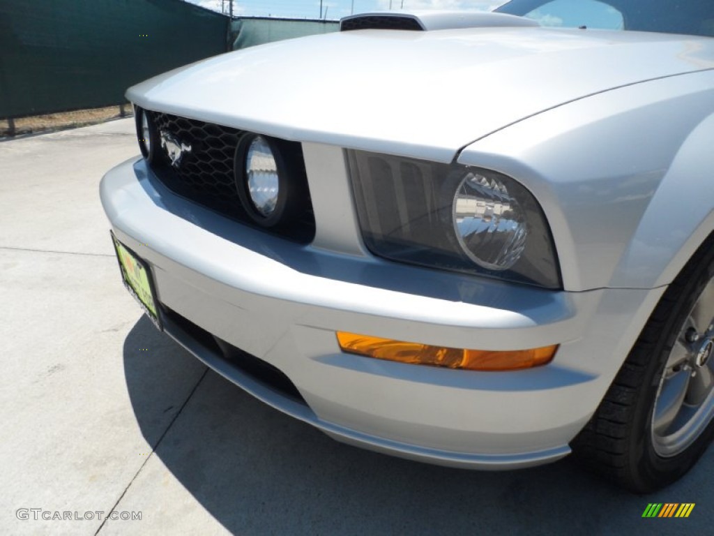 2007 Mustang GT Premium Convertible - Satin Silver Metallic / Dark Charcoal photo #11