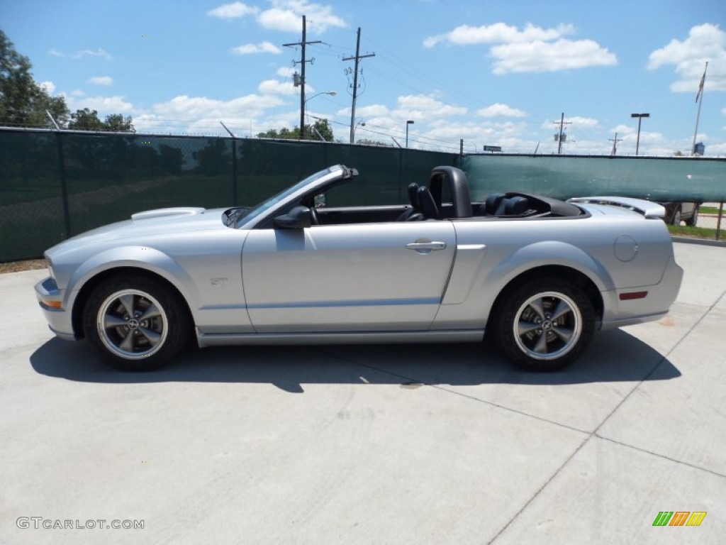 2007 Mustang GT Premium Convertible - Satin Silver Metallic / Dark Charcoal photo #44