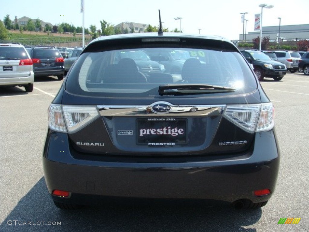 2008 Impreza 2.5i Wagon - Dark Gray Metallic / Carbon Black photo #5