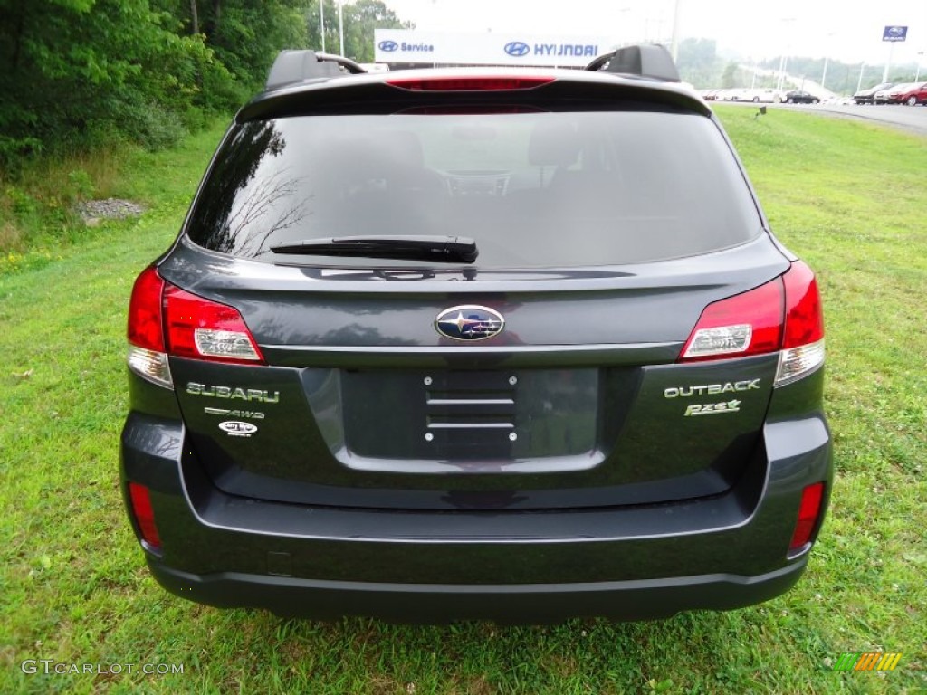 2011 Outback 2.5i Wagon - Graphite Gray Metallic / Off Black photo #4