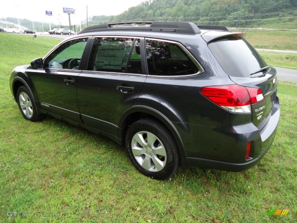 2011 Outback 2.5i Wagon - Graphite Gray Metallic / Off Black photo #5