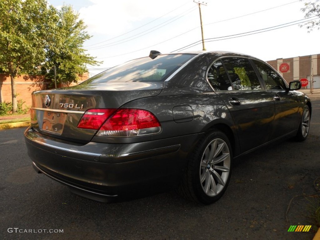 2007 7 Series 750Li Sedan - Sterling Grey Metallic / Black photo #4
