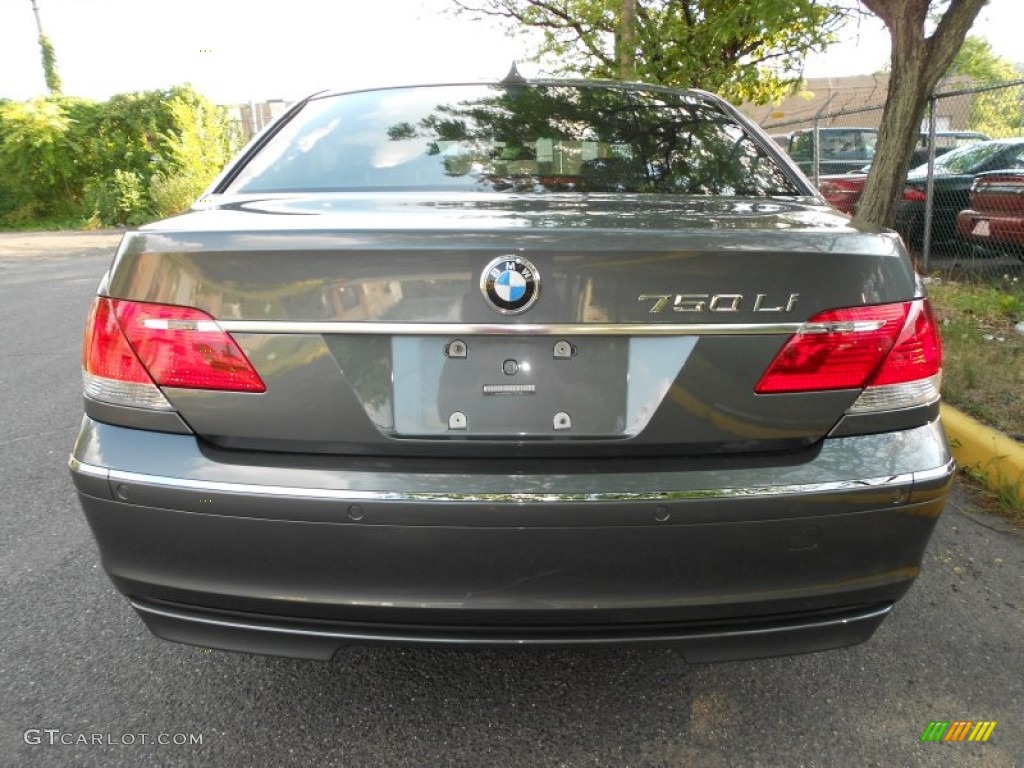 2007 7 Series 750Li Sedan - Sterling Grey Metallic / Black photo #15
