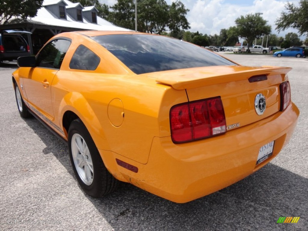 2009 Mustang V6 Coupe - Grabber Orange / Dark Charcoal photo #3