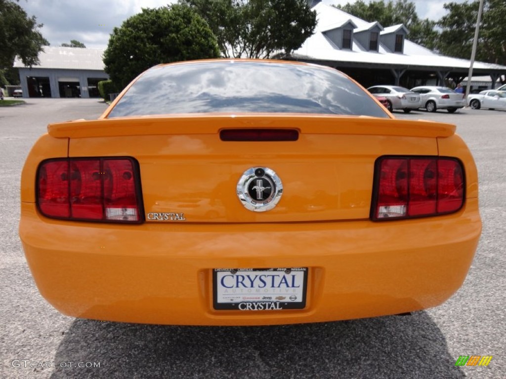 2009 Mustang V6 Coupe - Grabber Orange / Dark Charcoal photo #7
