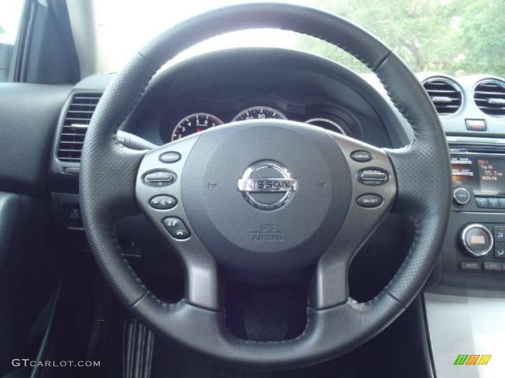 2012 Nissan Altima 2.5 SL Charcoal Steering Wheel Photo #52548509
