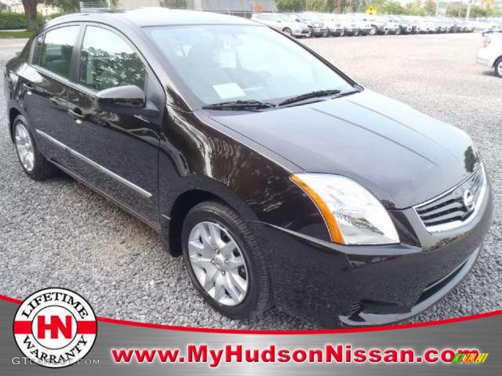 2012 Sentra 2.0 S - Espresso Black / Charcoal photo #1