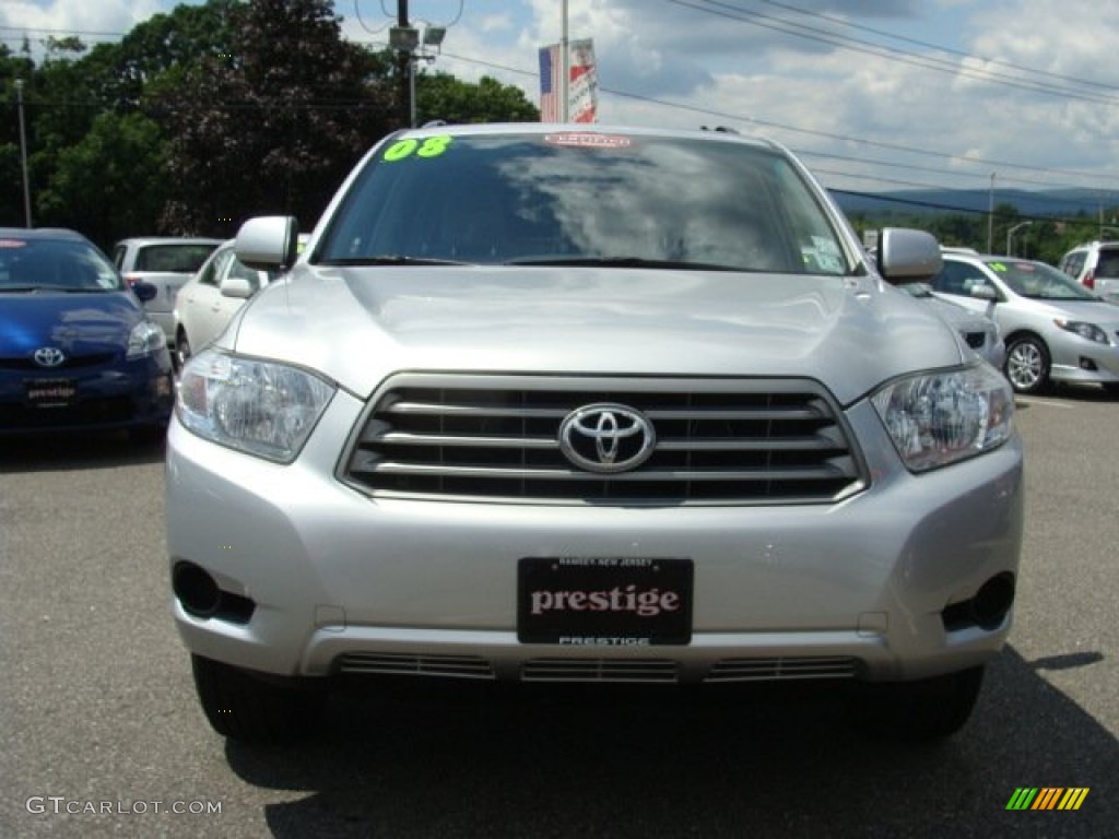 2008 Highlander 4WD - Classic Silver Metallic / Ash Gray photo #2