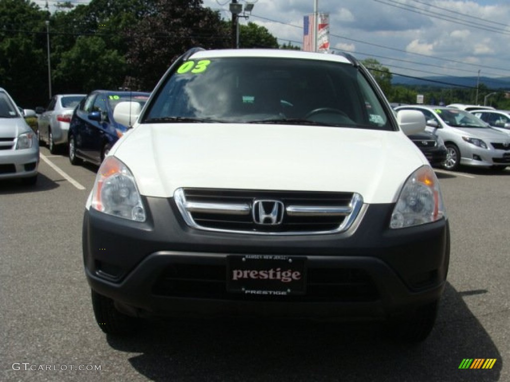 2003 CR-V EX 4WD - Taffeta White / Black photo #2