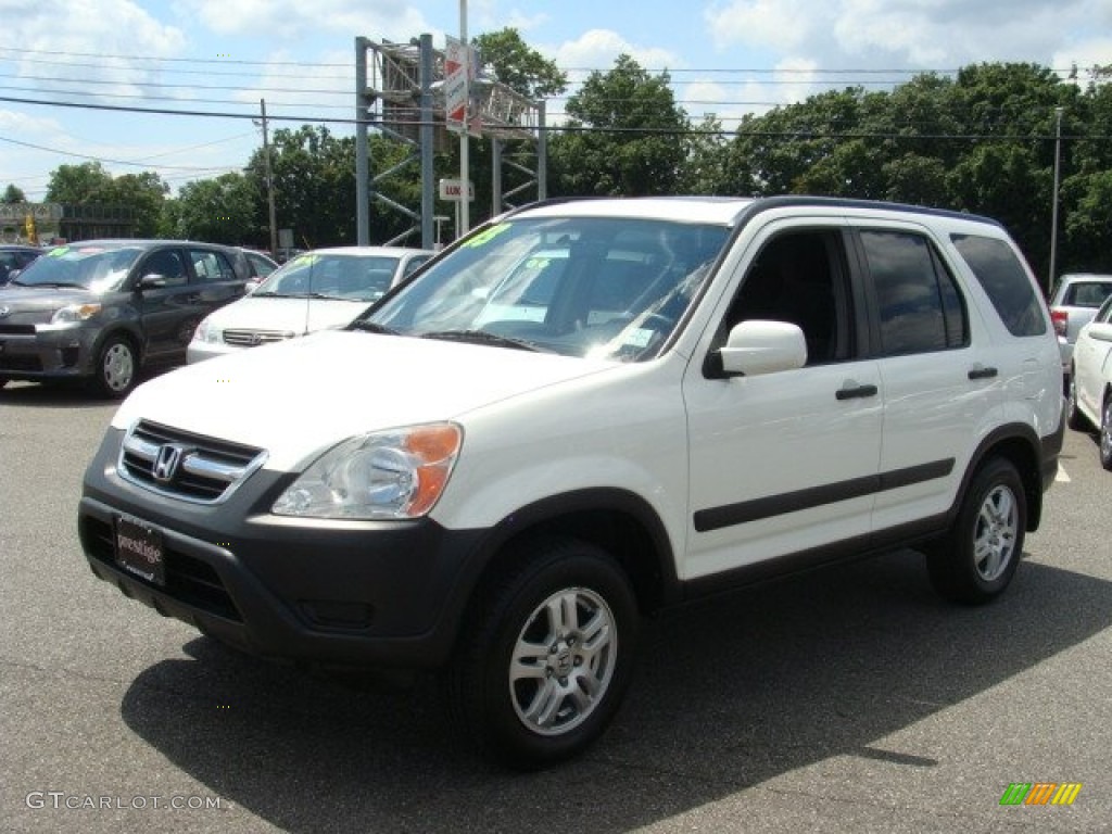2003 CR-V EX 4WD - Taffeta White / Black photo #3