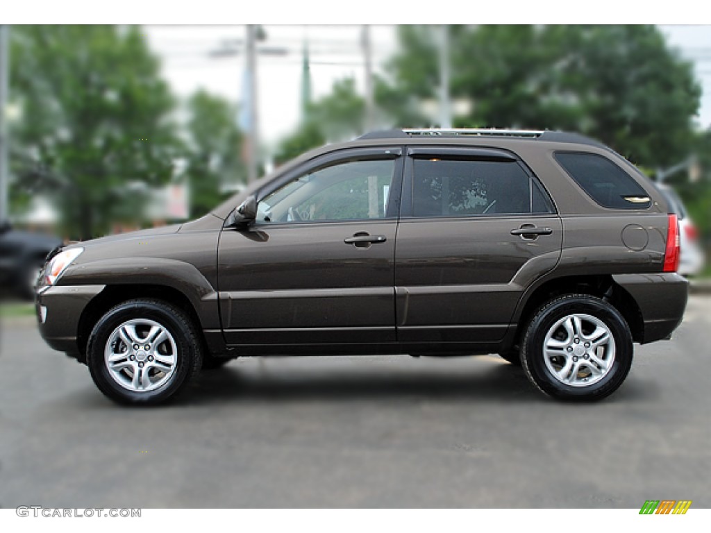 Smokey Brown Metallic 2008 Kia Sportage EX V6 Exterior Photo #52551905