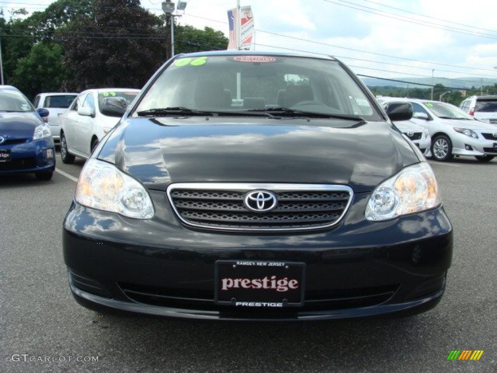 2006 Corolla CE - Black Sand Pearl / Stone photo #2