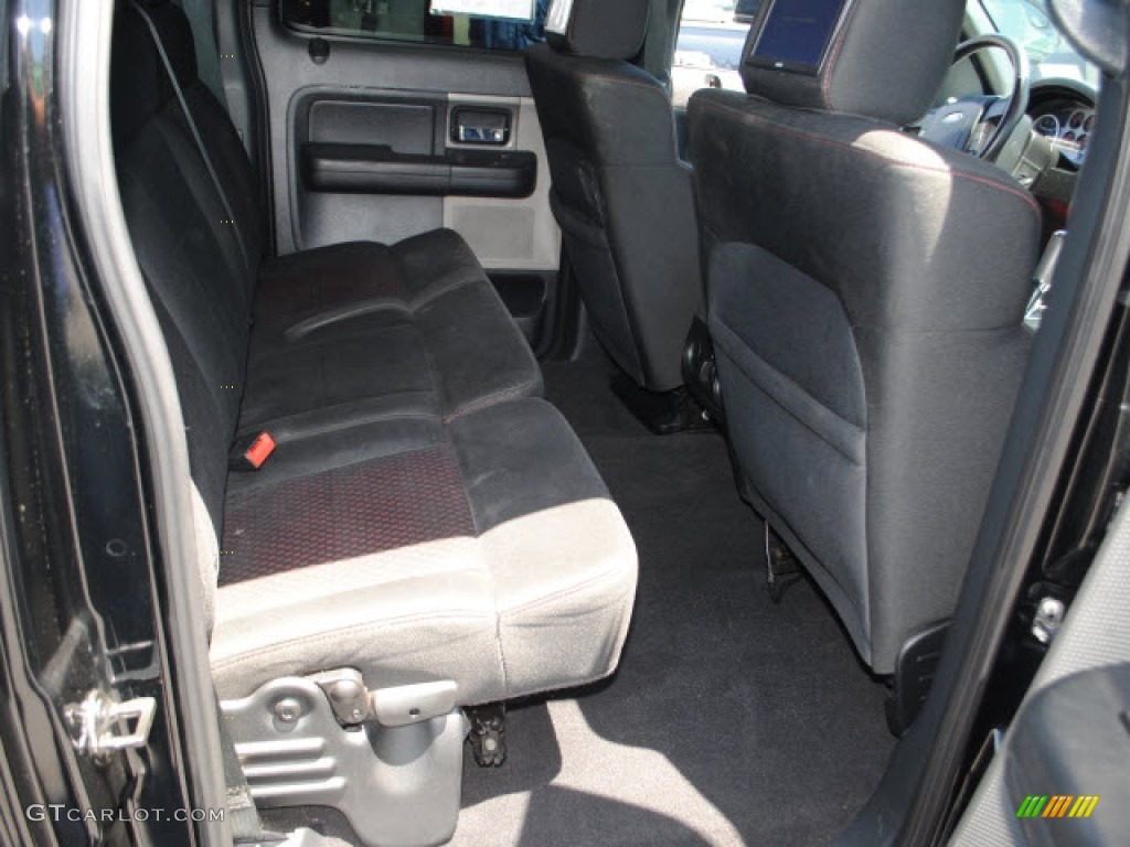 Black/Red Interior 2007 Ford F150 FX2 Sport SuperCrew Photo #52553102