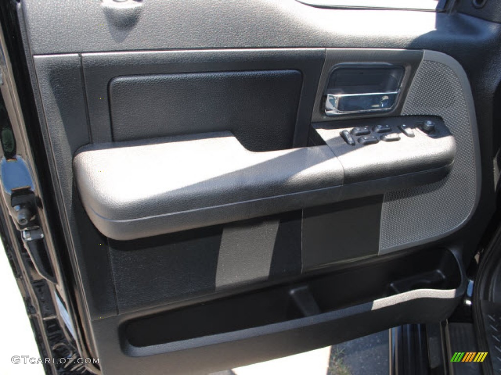 2007 Ford F150 FX2 Sport SuperCrew Black/Red Door Panel Photo #52553285