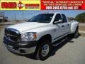 Bright White 2009 Dodge Ram 3500 SLT Quad Cab 4x4 Dually