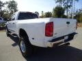 2009 Bright White Dodge Ram 3500 SLT Quad Cab 4x4 Dually  photo #3