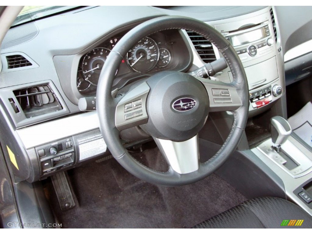 Off Black Interior 2010 Subaru Legacy 2.5i Premium Sedan Photo #52554221