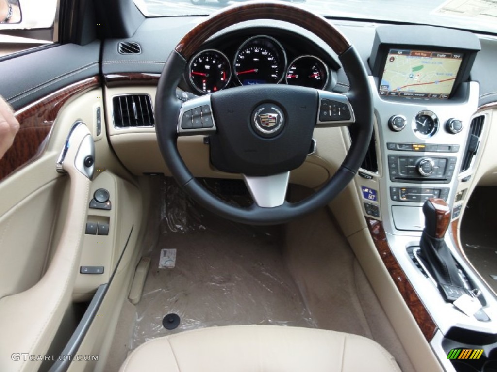 2011 Cadillac CTS 4 AWD Coupe Cashmere/Cocoa Dashboard Photo #52555892