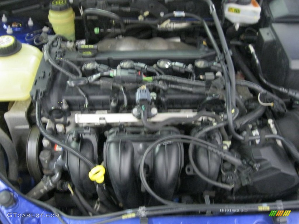 2005 Focus ZX5 SES Hatchback - Sonic Blue Metallic / Dark Flint/Light Flint photo #23