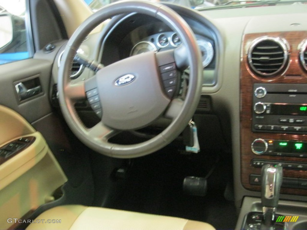 2008 Taurus X Eddie Bauer - Dark Ink Blue Metallic / Camel photo #4