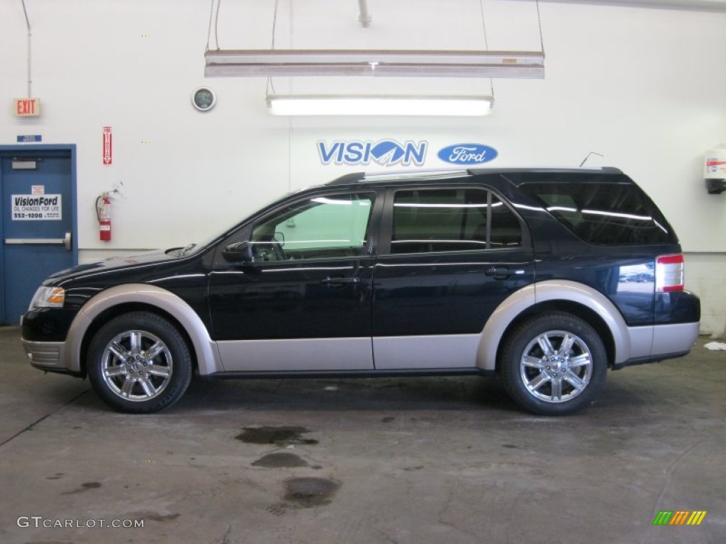 2008 Taurus X Eddie Bauer - Dark Ink Blue Metallic / Camel photo #11