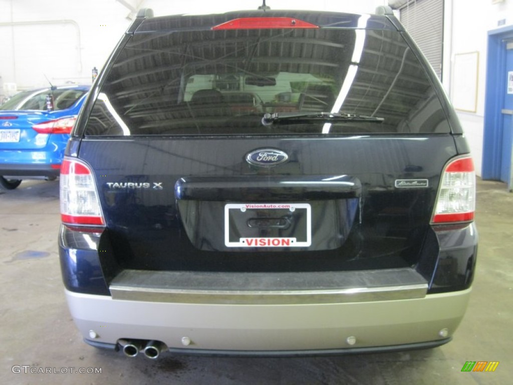 2008 Taurus X Eddie Bauer - Dark Ink Blue Metallic / Camel photo #13