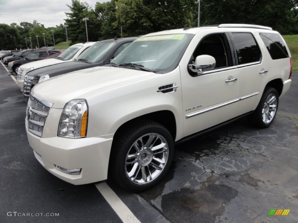 White Diamond Tricoat 2011 Cadillac Escalade Platinum AWD Exterior Photo #52557038