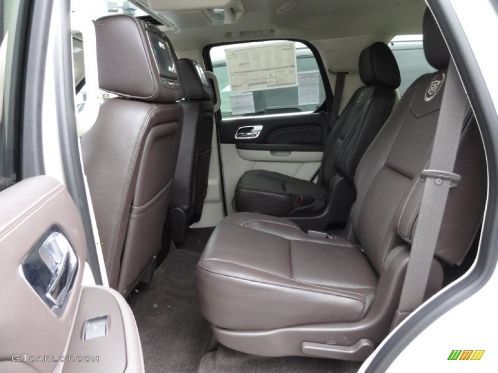 Cocoa/Light Linen Tehama Leather Interior 2011 Cadillac Escalade Platinum AWD Photo #52557119