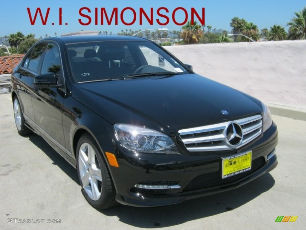 2011 C 300 Sport - Black / Black photo #1