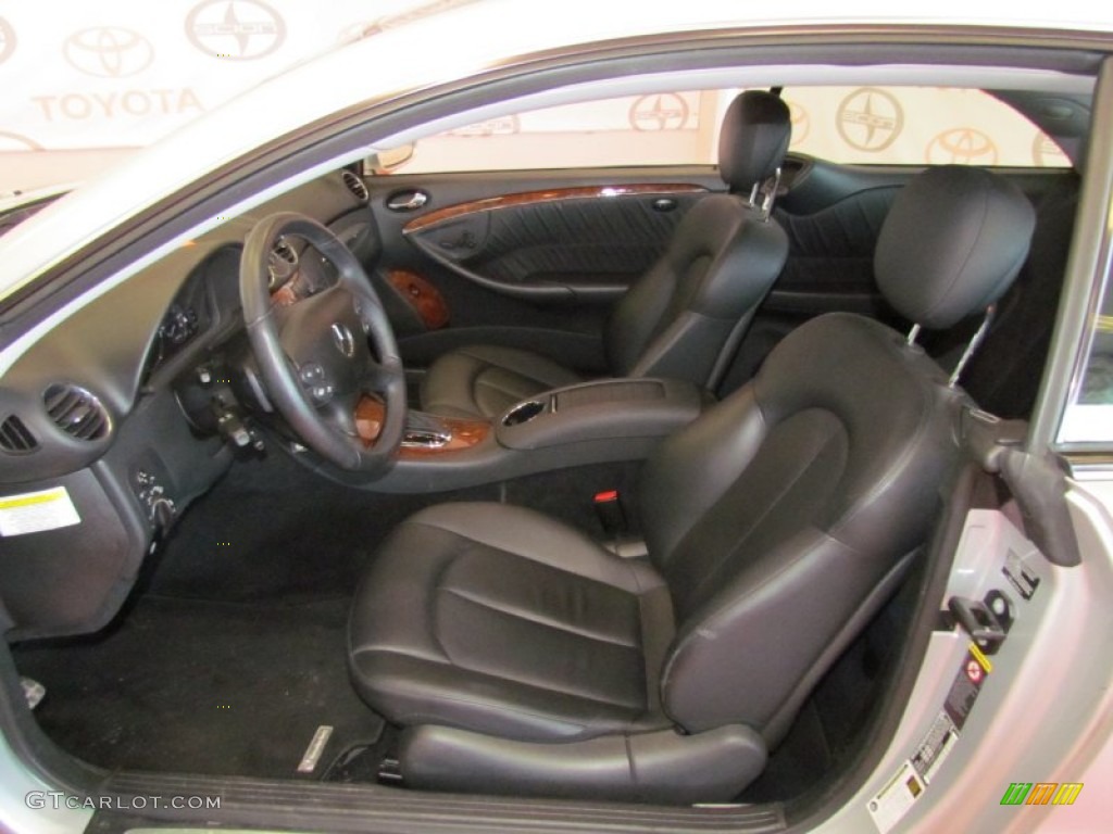 Black Interior 2008 Mercedes-Benz CLK 550 Coupe Photo #52558499