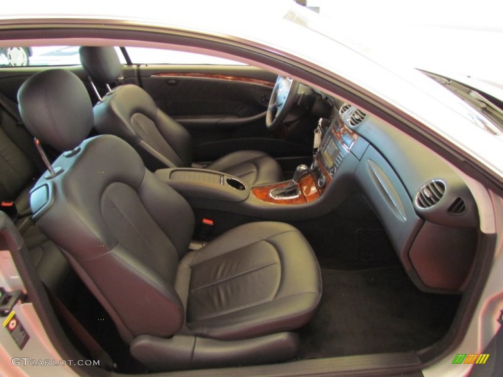 Black Interior 2008 Mercedes-Benz CLK 550 Coupe Photo #52558652