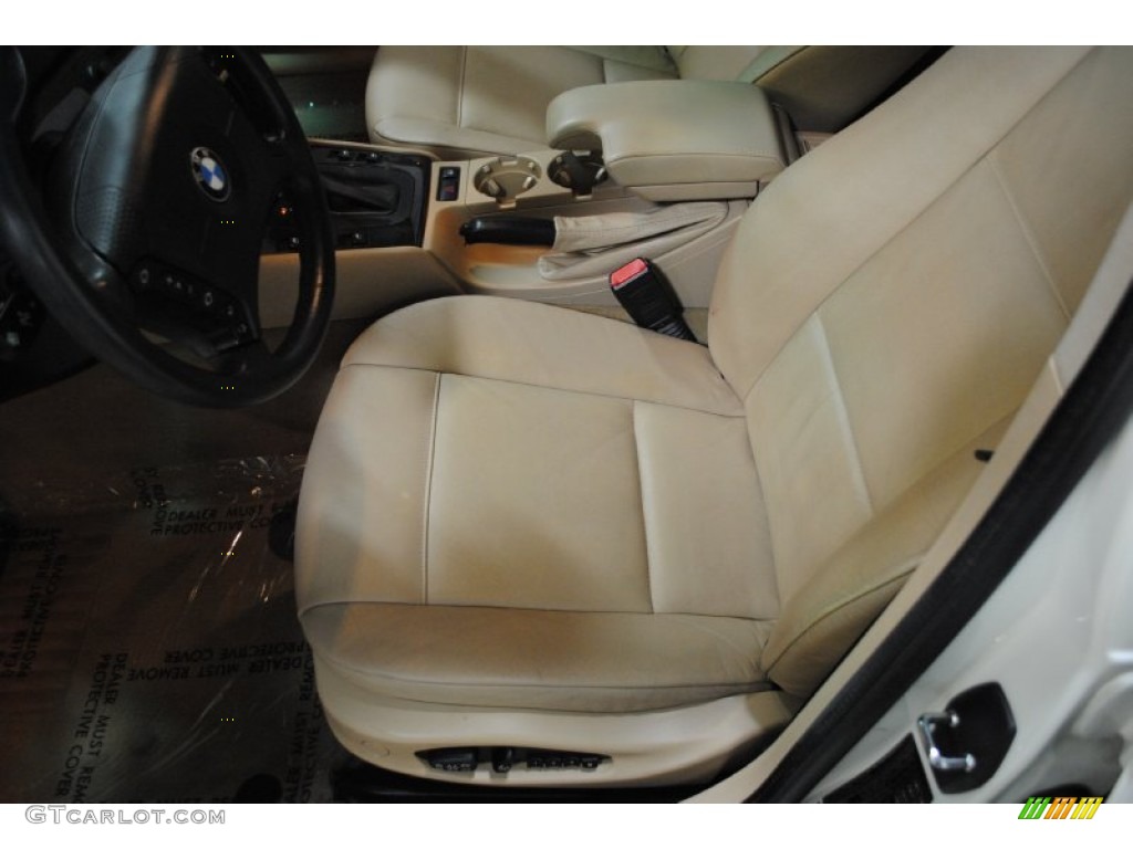 2003 3 Series 325i Sedan - Alpine White / Sand photo #20