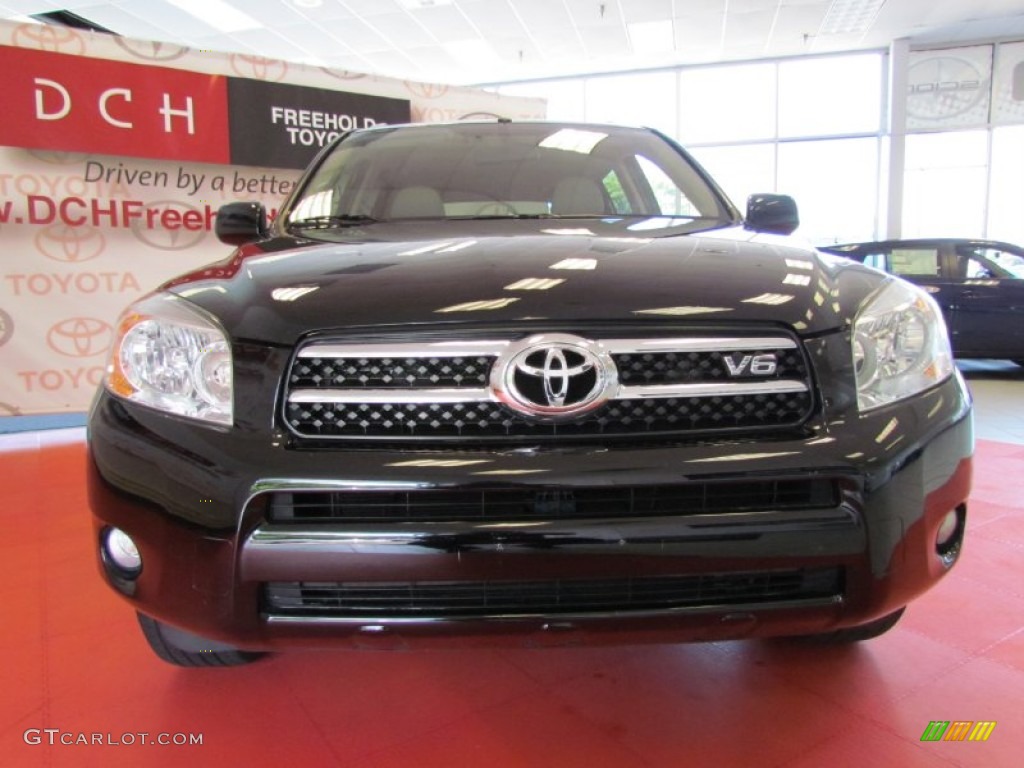 2008 RAV4 Limited V6 4WD - Black / Taupe photo #2