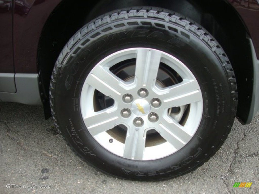 2010 Traverse LT AWD - Dark Cherry Metallic / Dark Gray/Light Gray photo #30