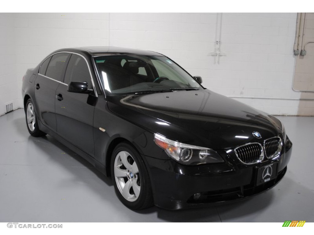 2006 5 Series 525i Sedan - Jet Black / Black photo #1