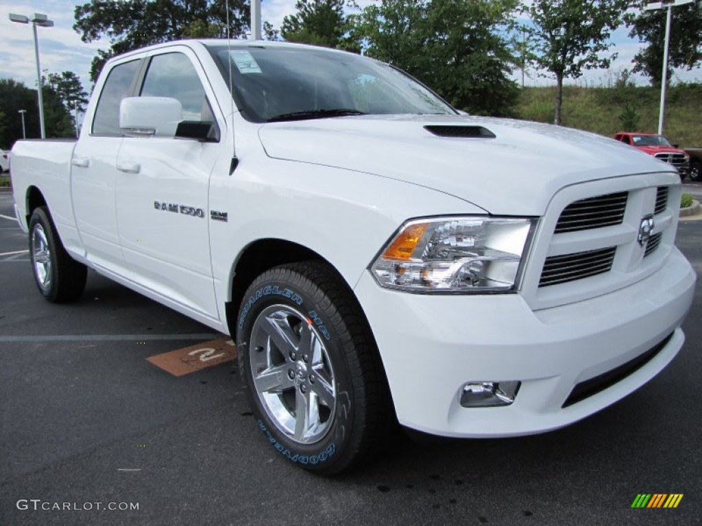 2011 Ram 1500 Sport Quad Cab - Bright White / Dark Slate Gray photo #4