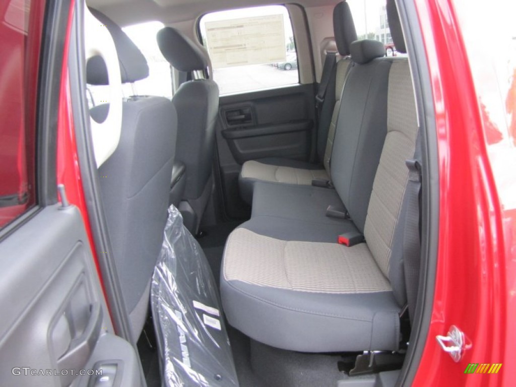 2011 Ram 1500 ST Quad Cab - Flame Red / Dark Slate Gray/Medium Graystone photo #7