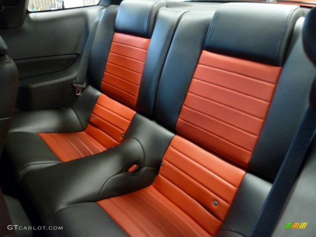 Black/Red Interior 2007 Ford Mustang Shelby GT500 Coupe Photo #52564577