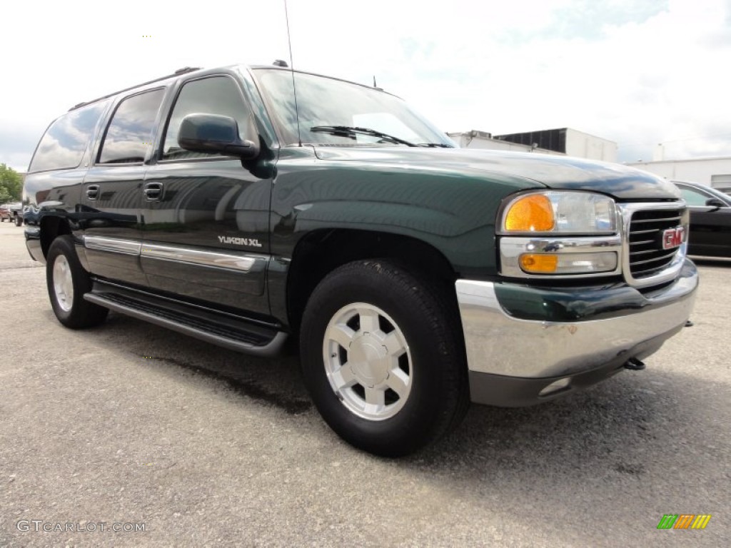 2004 Yukon XL 1500 SLT 4x4 - Polo Green Metallic / Neutral/Shale photo #5