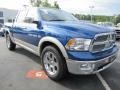 2011 Deep Water Blue Pearl Dodge Ram 1500 Laramie Crew Cab  photo #4