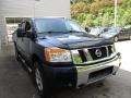 2008 Majestic Blue Nissan Titan SE Crew Cab 4x4  photo #5