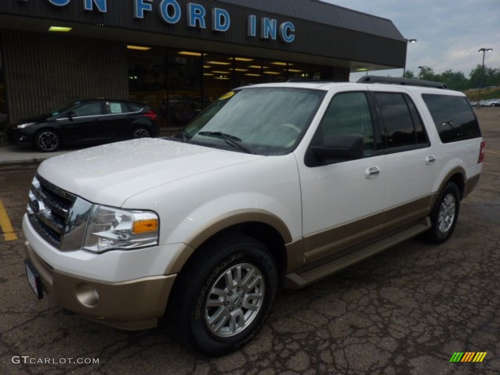 White Platinum Tri-Coat 2011 Ford Expedition EL XLT 4x4 Exterior Photo #52566200