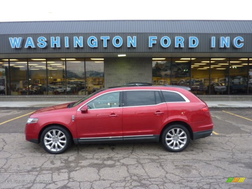 2010 MKT AWD - Red Candy Metallic / Light Stone photo #1