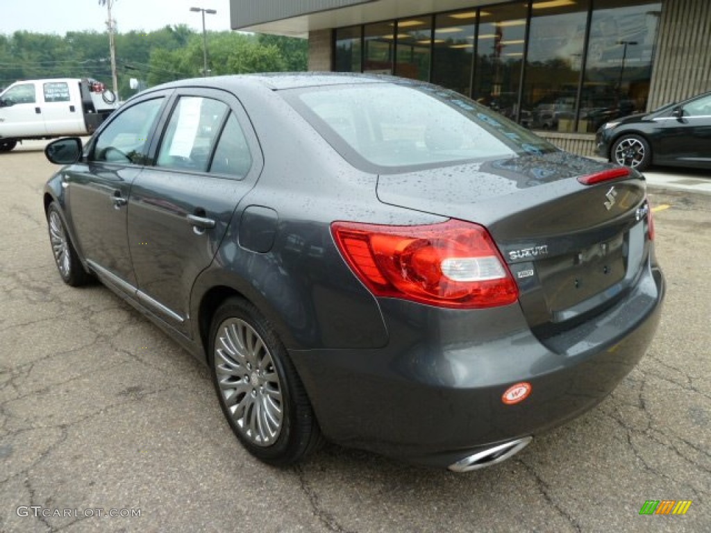 2010 Kizashi GTS - Azure Gray Metallic / Black photo #2