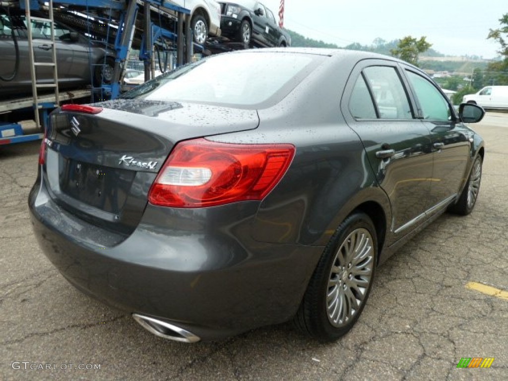 2010 Kizashi GTS - Azure Gray Metallic / Black photo #4